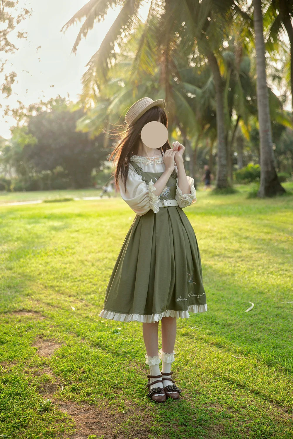 Flying Bird - Plus Size Elegant Lolita JSK Dress With Bird Embroidery - image 24
