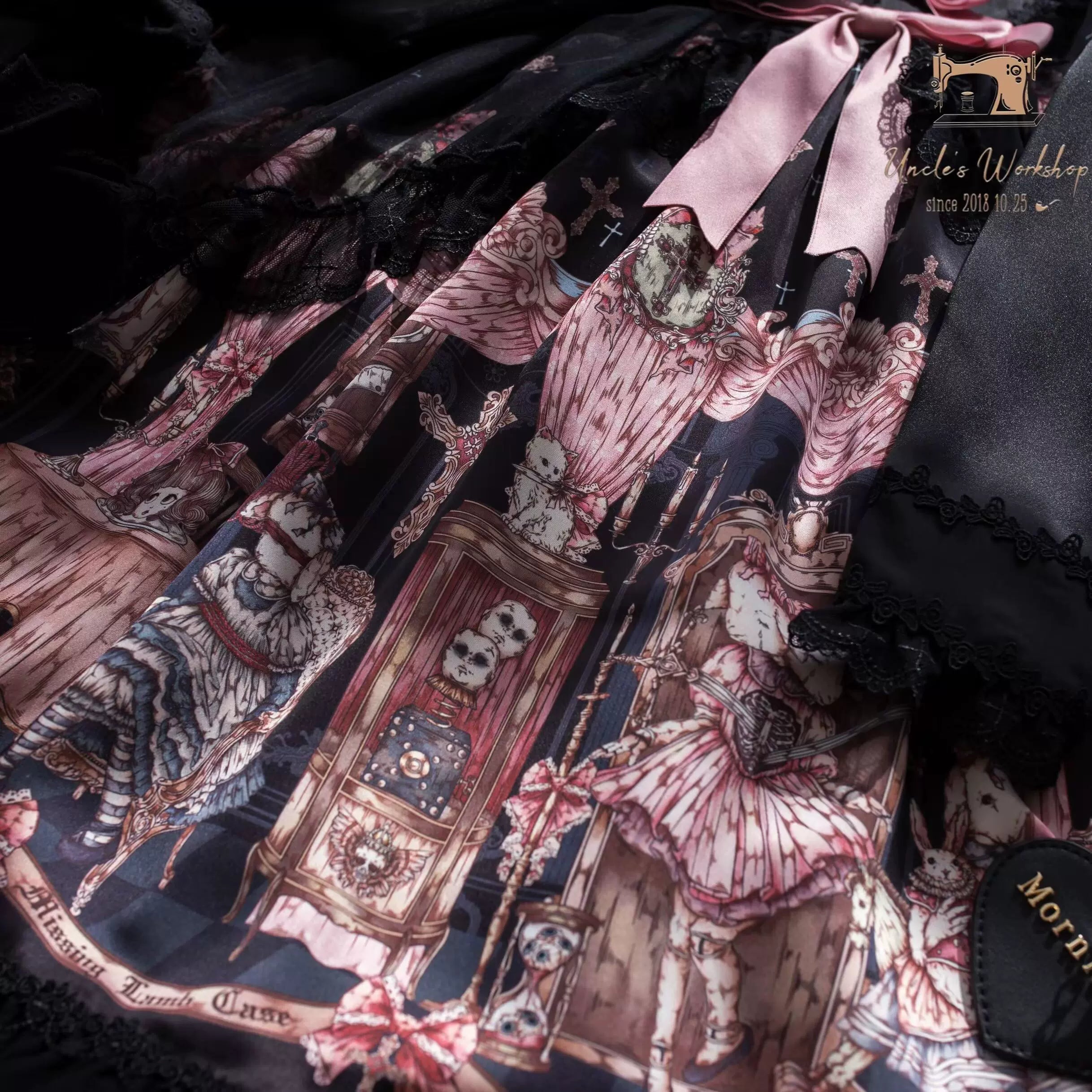 Missing Lamb Case - Gothic Lolita Dress Set with Sheep Prints - image 61