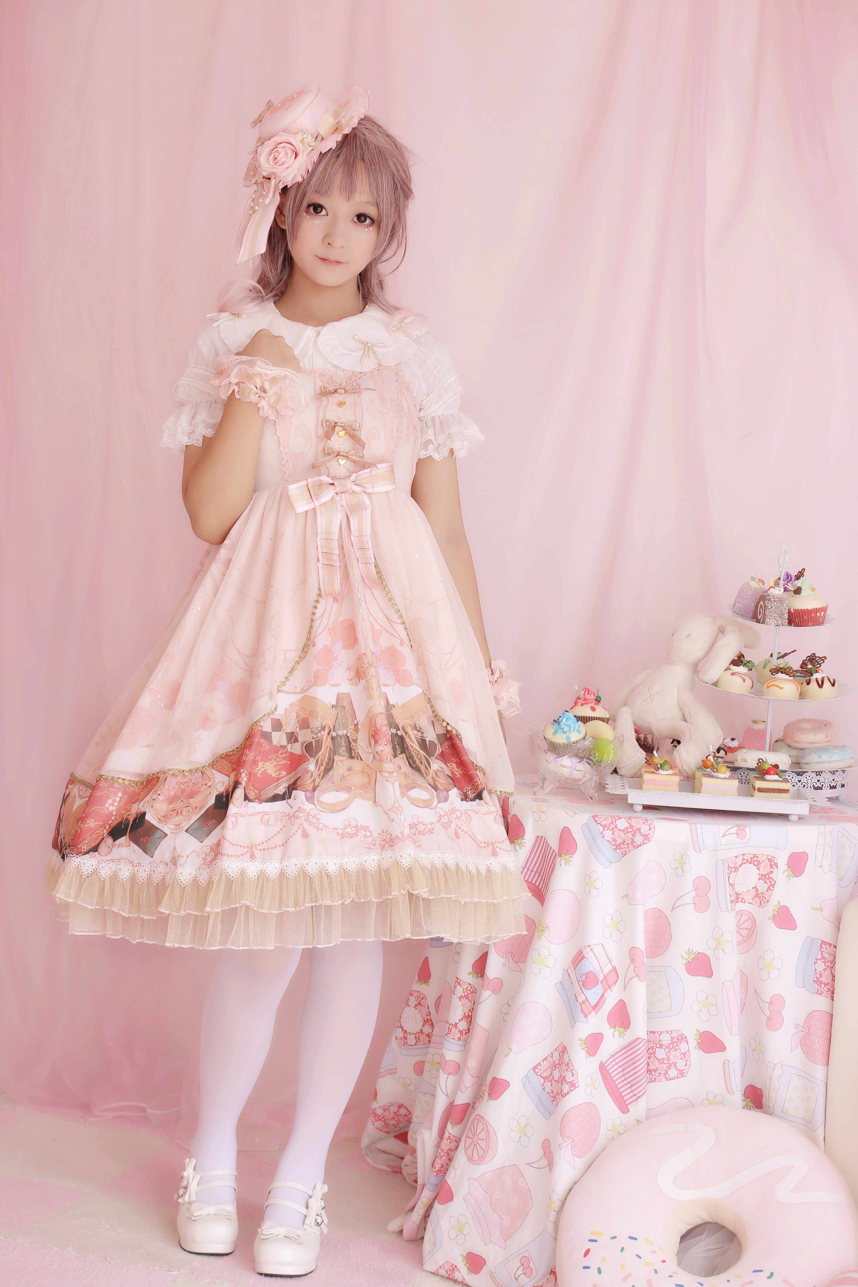 Clock Encounter - Summer Lolita JSK Dress - image 2