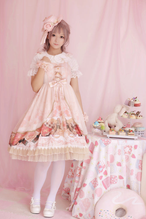 Clock Encounter - Summer Lolita JSK Dress - image 2