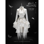 Omega Wedding Gothic Ouji Lolita White Suit - image 17