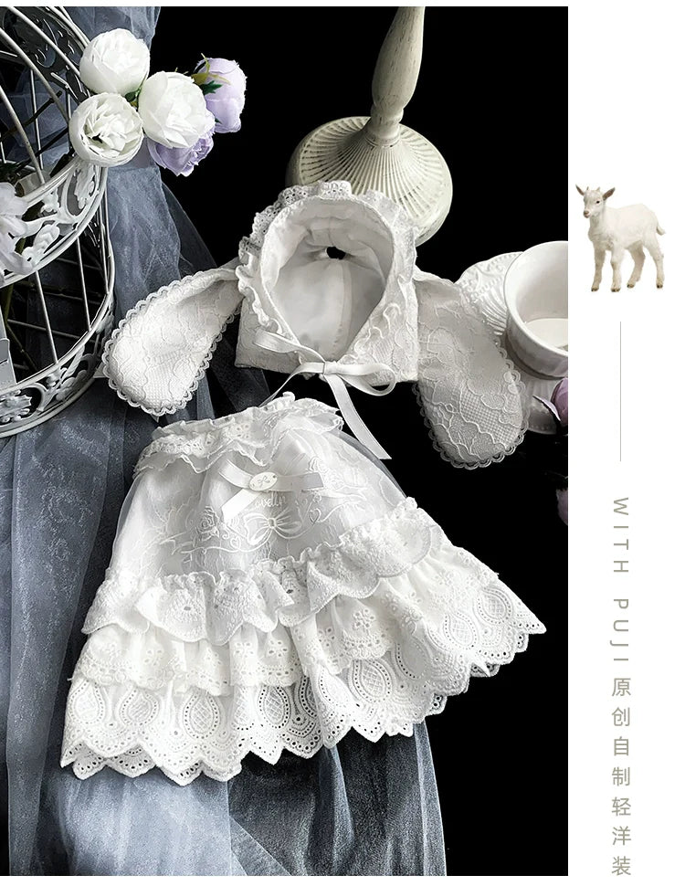 Puppet Box - Kawaii Lolita Bag Lamb Kitten Detachable Bag Dress Hat and Accessories - image 25