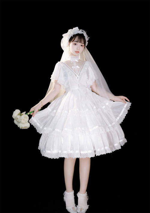 Castle Night - Dark Themed Gothic Lolita OP - image 1