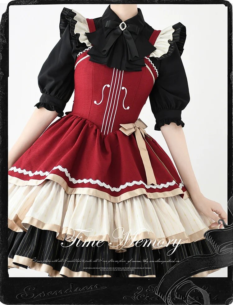 Earl Girl - Chiffon Classic Lolita Shirt, Mid-Length Mutton Sleeves - image 13