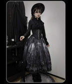 Bone-Eroded Butterfly - Gothic Lolita JSK & SK Set - image 35