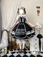 Vintage Petal Rabbit - Cotton Old School Lolita JSK Dress, Petal-Shaped Hem - image 41