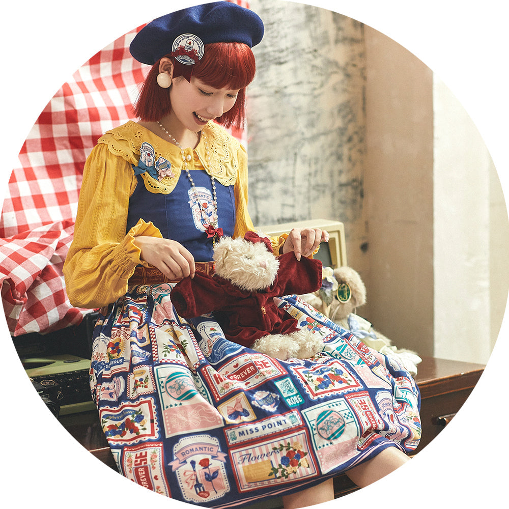 Strawberry Rose - Vintage American Casual Lolita JSK Dress - image 8
