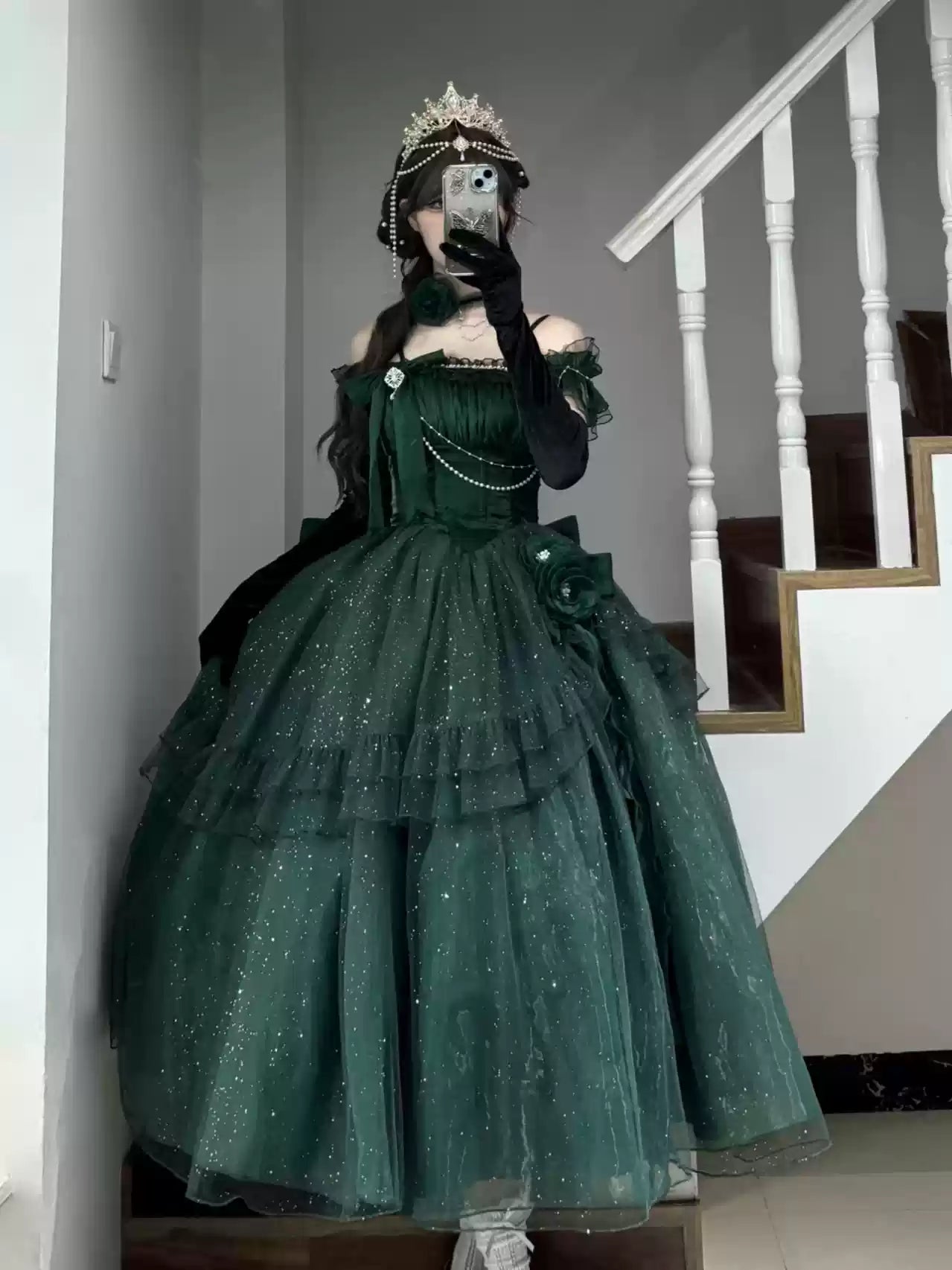Milky Way - Brilliant Princess Lolita Prom Dress Multicolors Long Dress - image 2