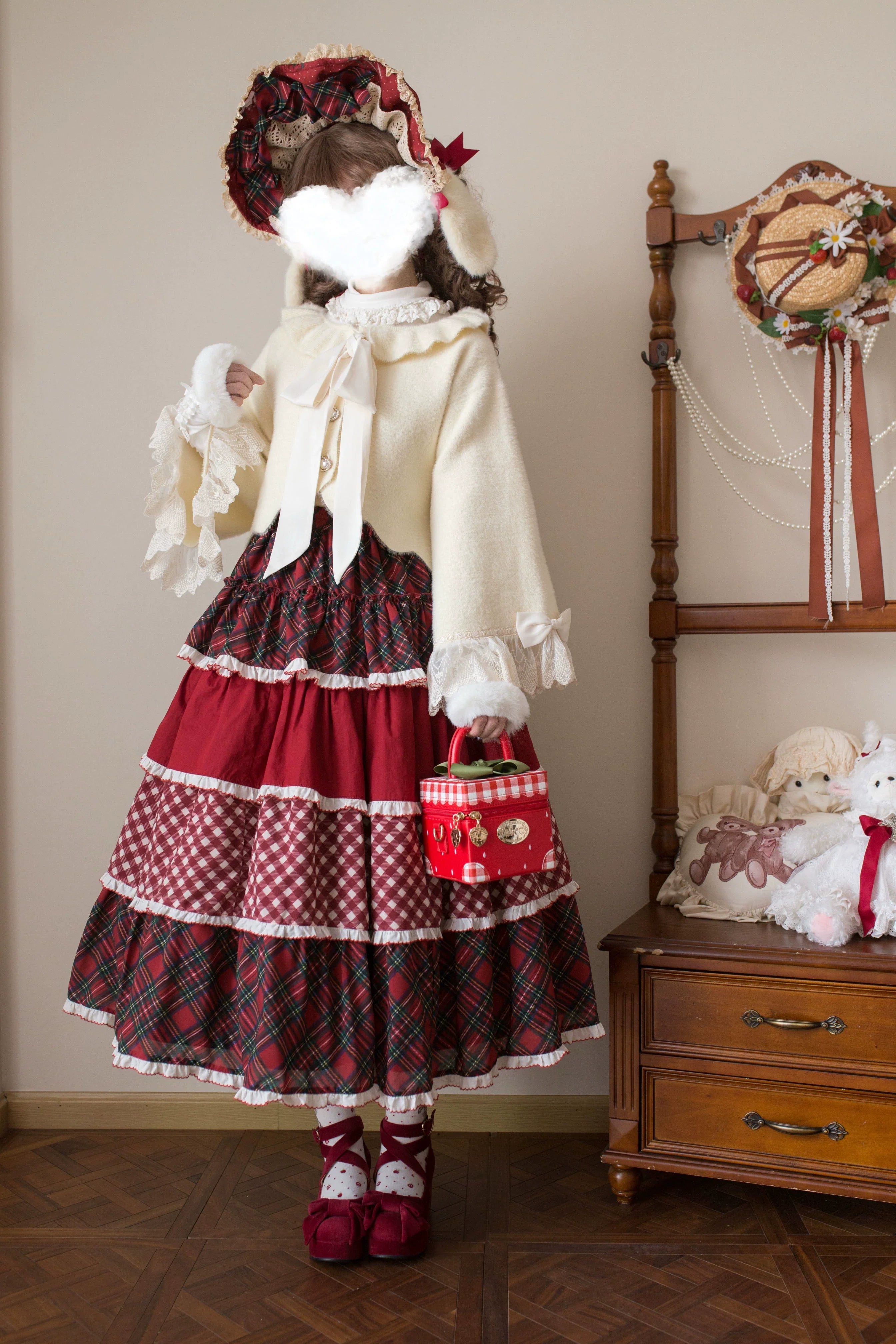 Qian's Letter - Sweet Lolita Winter Cardigan Sweater - image 5
