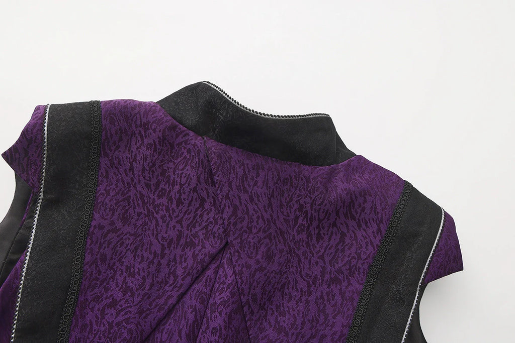 Eternal Crimson Moon Forest - Ouji Lolita Tailcoat Vest - image 11