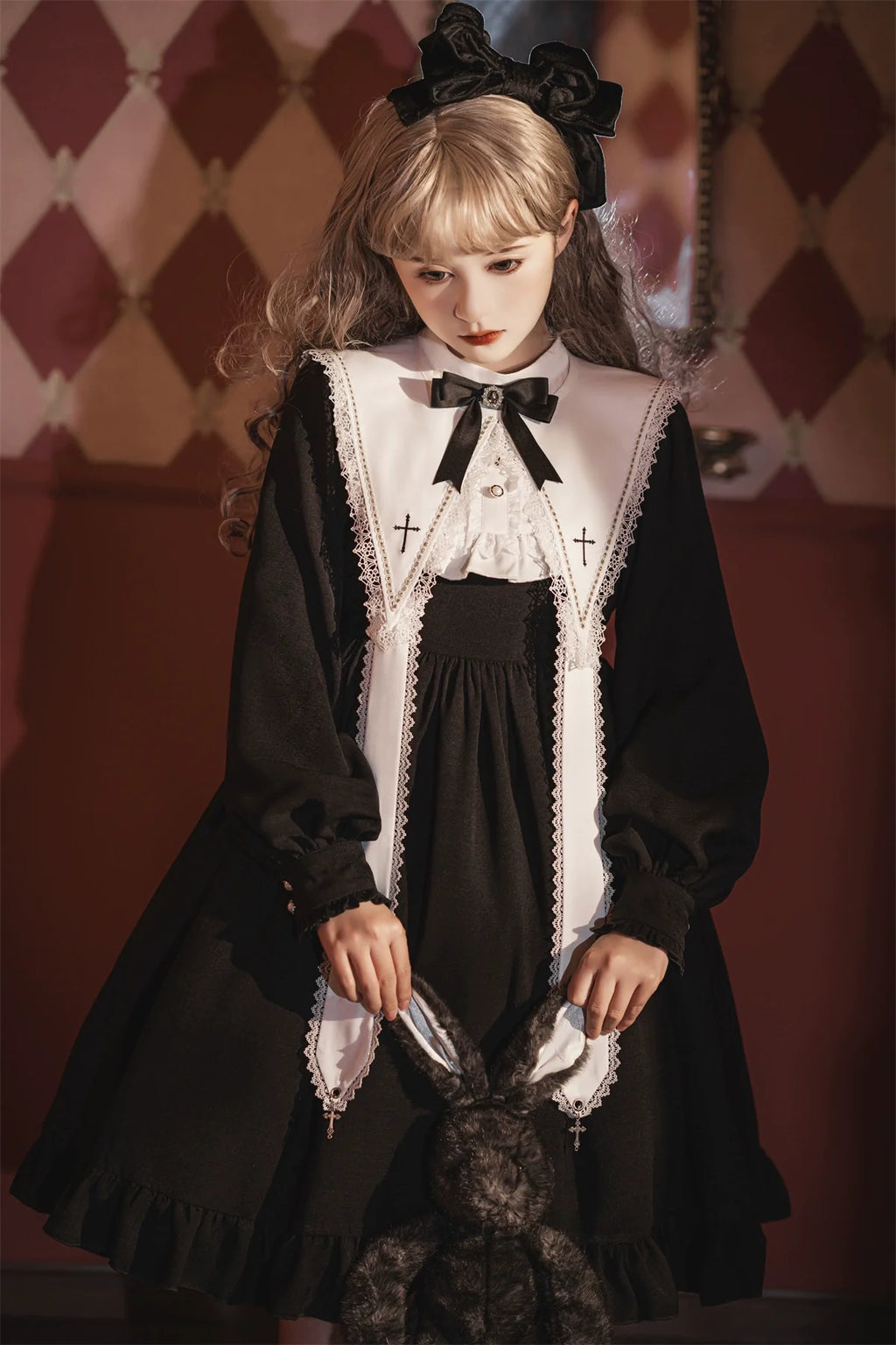 Black Nun - Gothic Lolita OP Dress - image 12