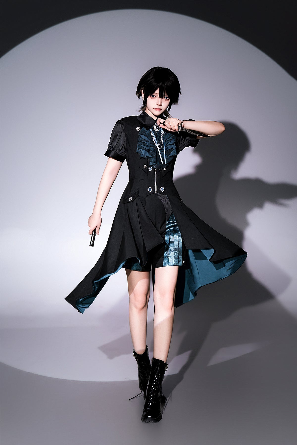 Mystique Melody - Ouji Lolita Shorts, Prince Long Vest Collection - image 6
