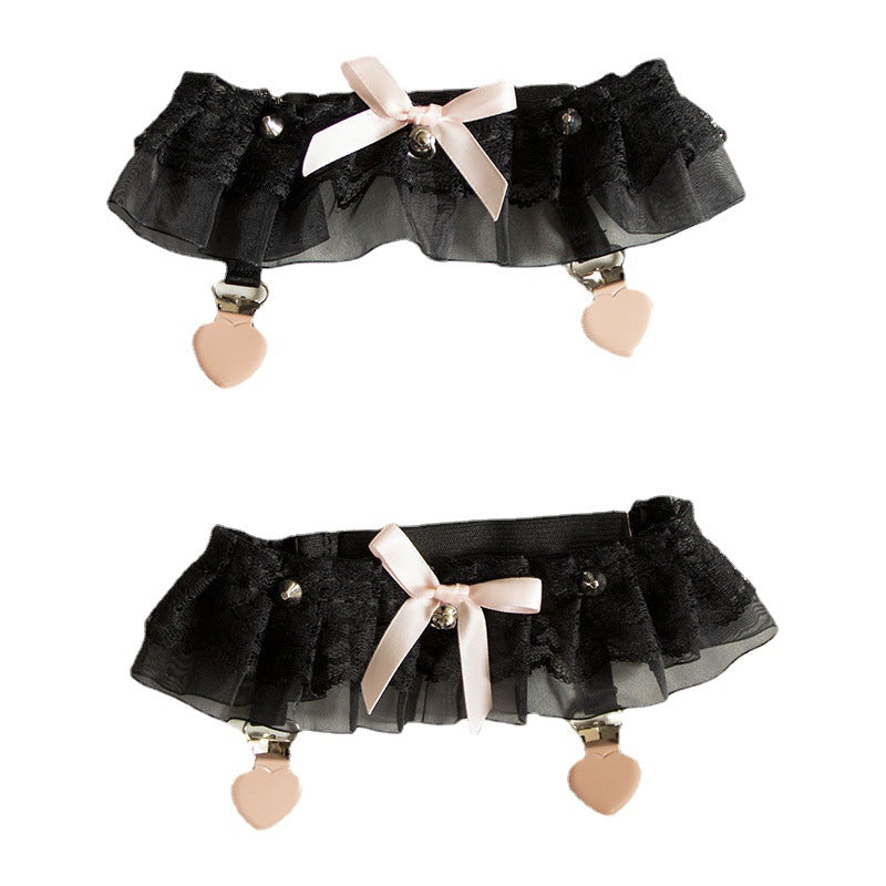 Sweet Lolita Lace Garter Stocking Clips, Multicolors - image 5