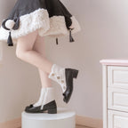 Winter Lolita Boots Fur Mary Jane Lolita Low Heel Shoes - image 72