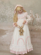 Lilian Classic Lolita Doll-Like OP Dress and Bunny Ear Hairband - image 7