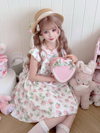 Sweet Strawberry - Bow and Lace Lolita Handbag - image 7