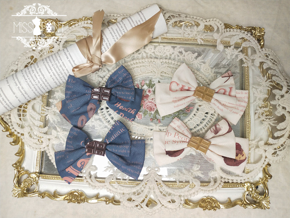 Chocolate Daily Lolita Bow KC and Brooch Collection - image 4