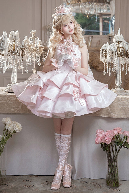Satin Fantasy Lolita Long Cocktail Dress - image 16