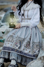 Demon Hunting Notes - Fishbone Gothic Lolita Skirt - image 26