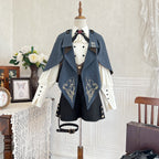 Narrative Poem - Ouji Lolita Shorts Suit with Shirt Cape and Vest - image 13