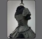 Striped Cross - Gothic Coordinated Lolita Set, Adjustable Blouse & Skirt - image 24