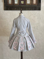 Promise After Class - Old School Lolita Fitted Blazer & Pleated Skirt Set - image 3