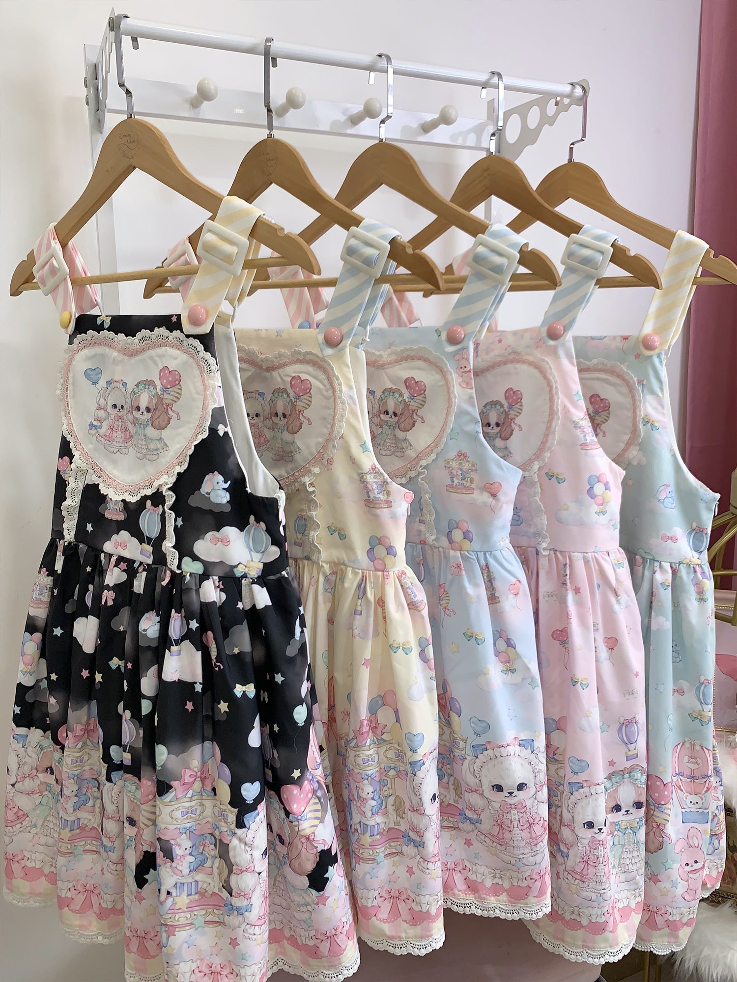 Puppy Parks - Sweet Lolita Kawaii Puppy Lolita Salopette - image 1