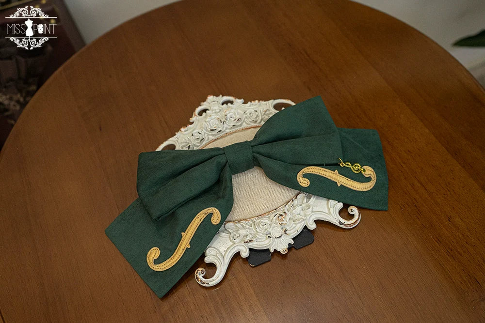 Golden Movement - Lolita Accessory Brooch Bow Tie KC - image 20