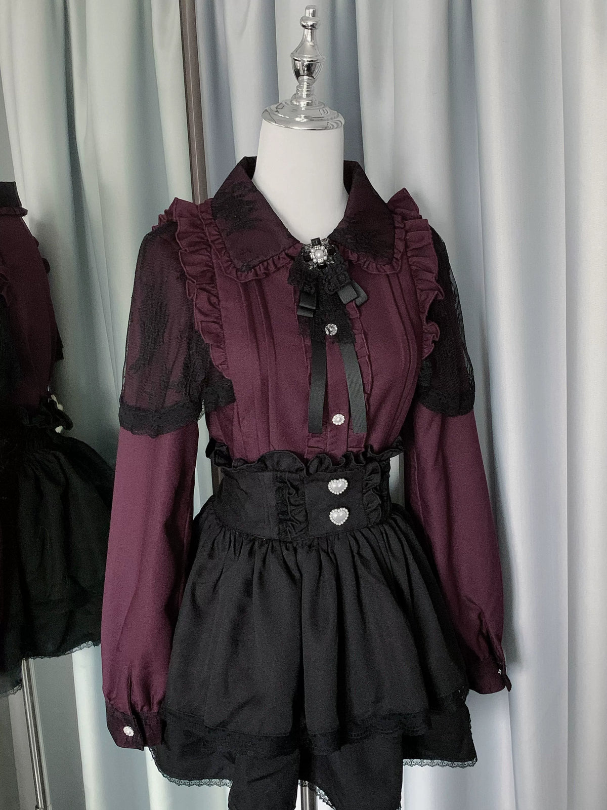 Lace Blouse and Skirt Jirai Kei Coordinate - image 4