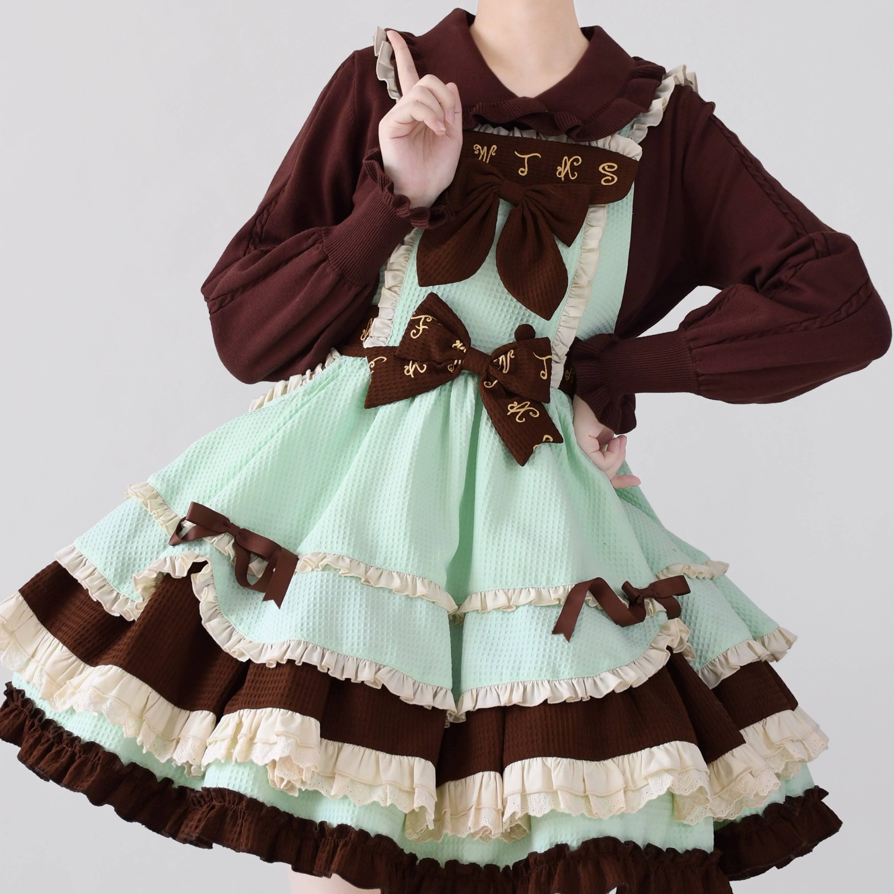 Puff Sleeve Knit Lolita Undershirt - image 15