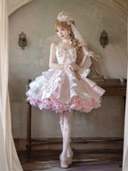 Satin Fantasy Lolita Long Cocktail Dress - image 14