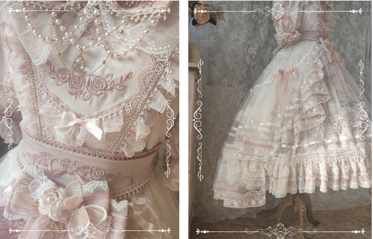 Sunset Realm Lolita Bride Gorgeous OP FS - image 41