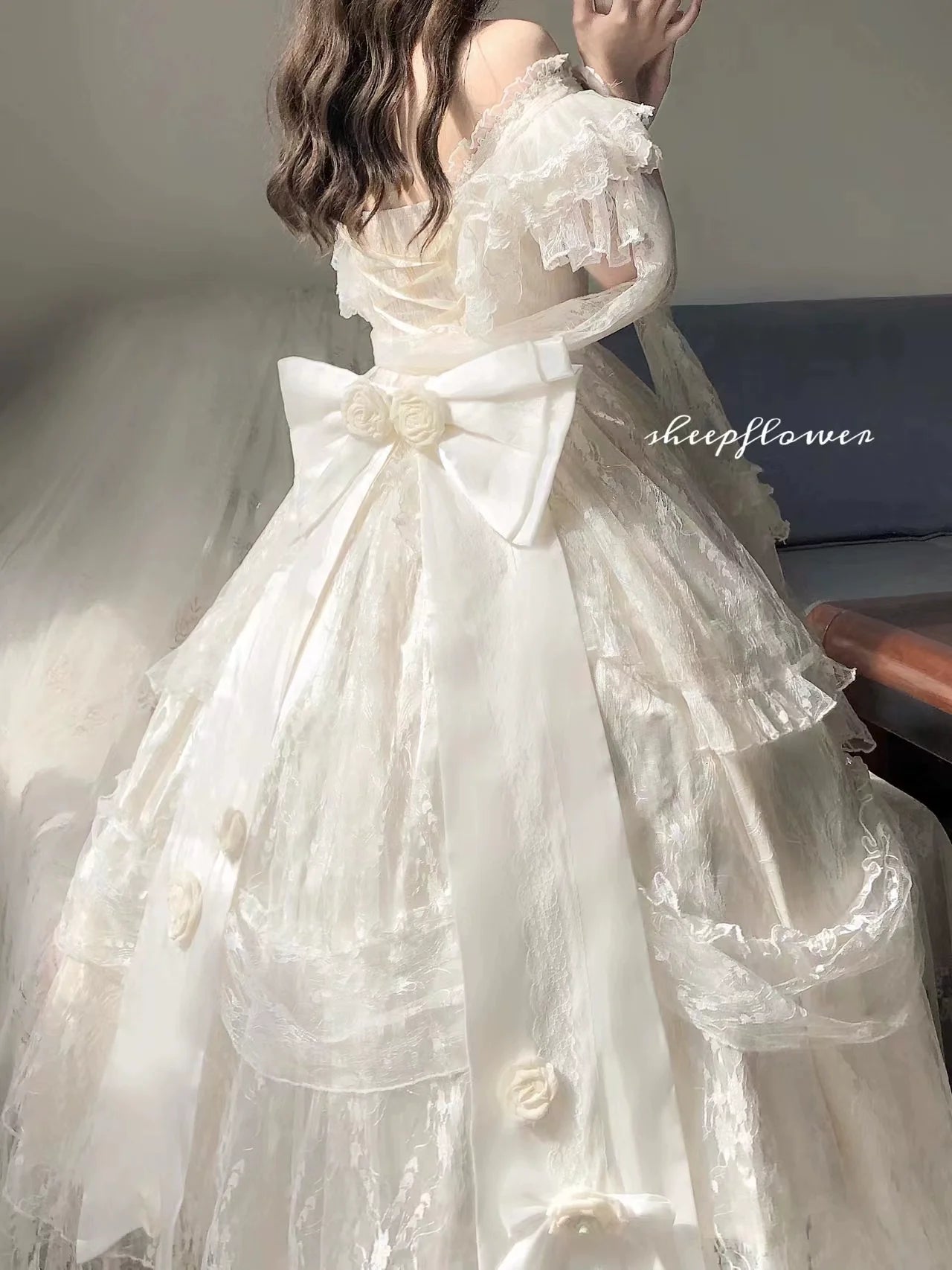 Tana Manor - Classic Lolita Accessories Sleeves Trailing Shawls - image 19