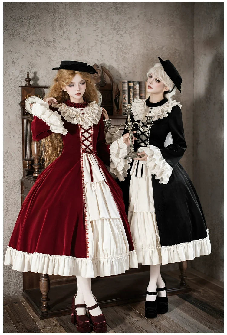 The Nutcracker - Winter Classic Lolita OP Dress, Front Opening and Accessories - image 11