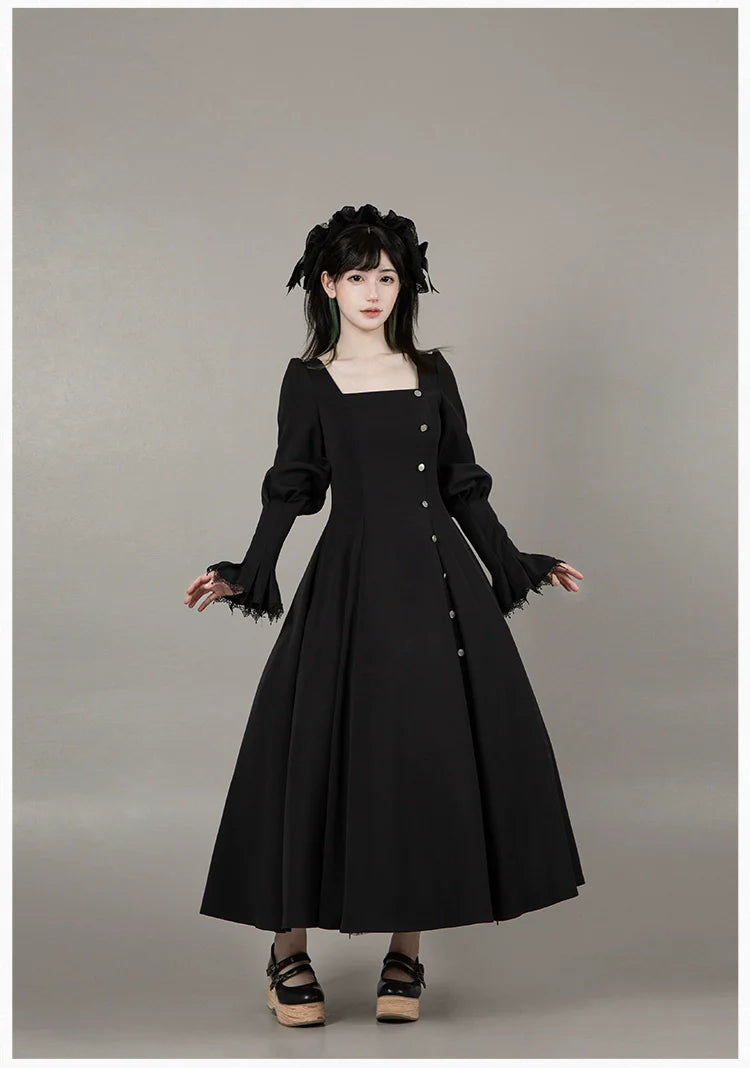 Raven's Night Song Oriental Gothic Lolita Dress Set - image 55