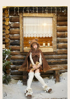 Rabbit & Bear - Winter Kawaii Lolita Cape and Shorts - image 20