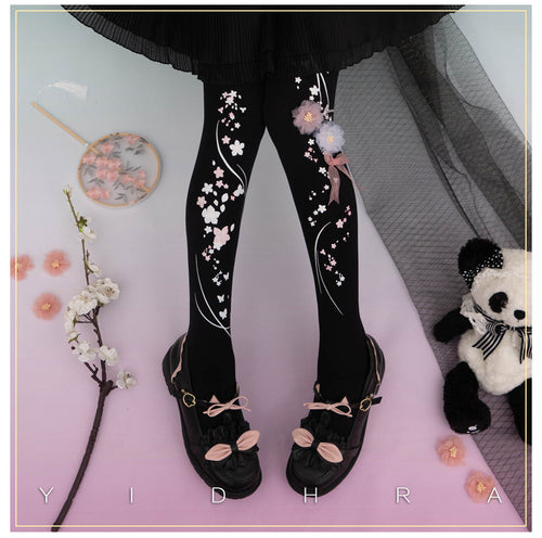 Chinese Qi Lolita 3D Print Pantyhose - image 2