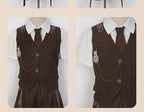 Ouji Lolita Brown Short Set - image 20