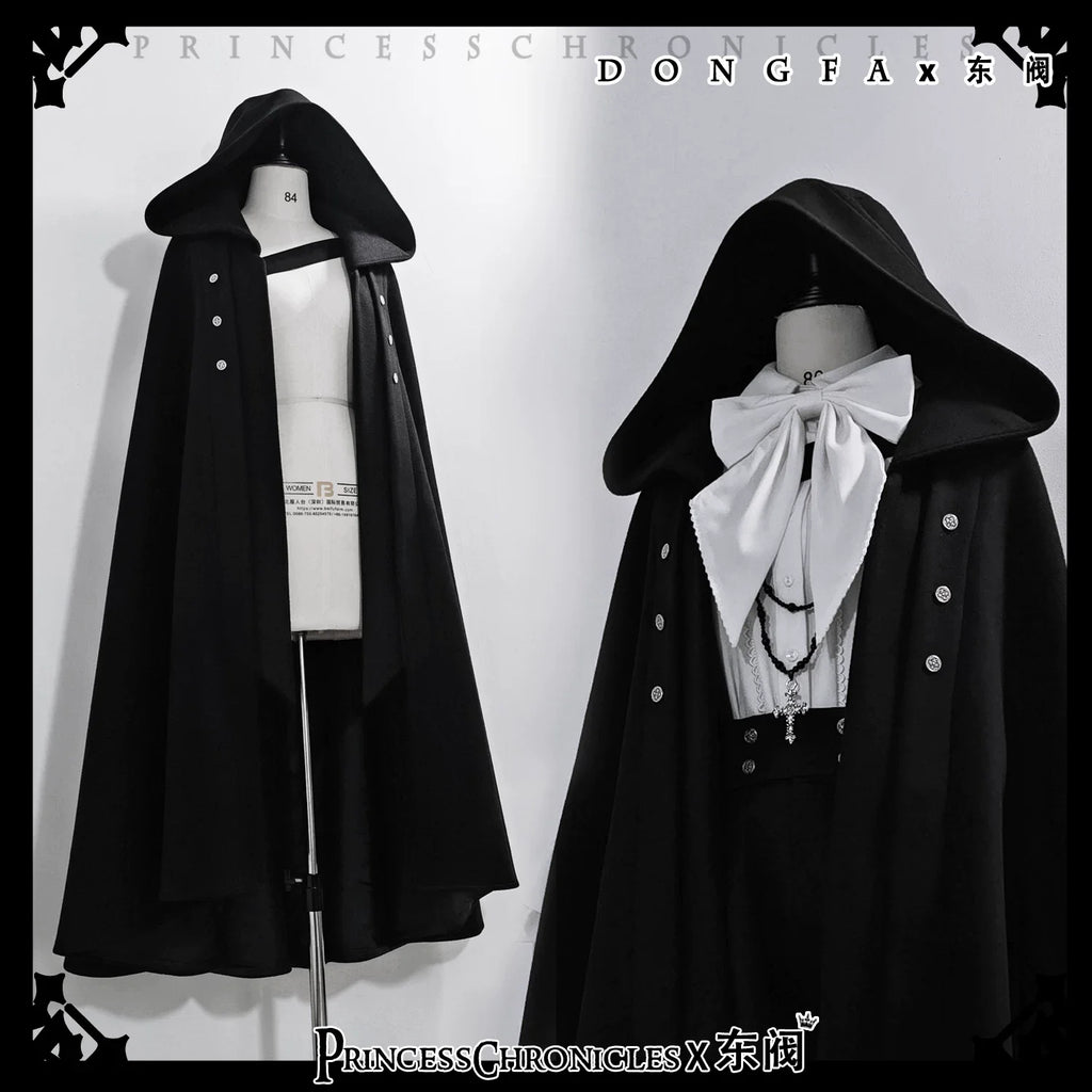 Codename 003 - Ouji Lolita Shirt and Pants Set, Hooded Cape - image 19