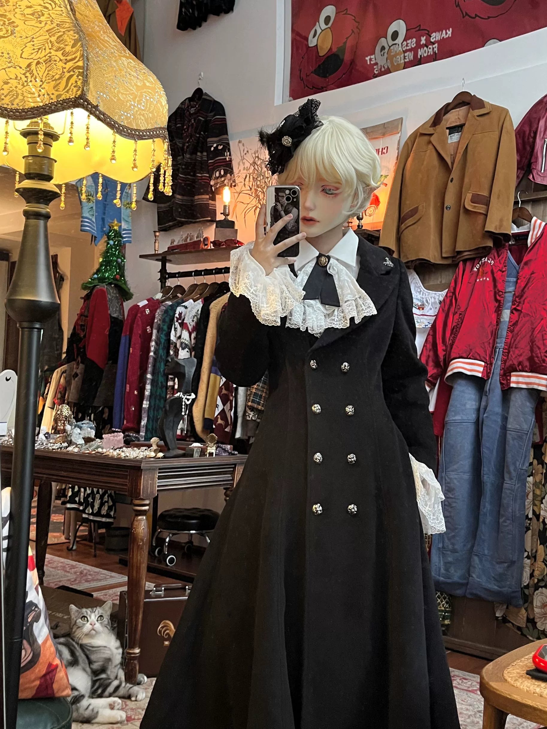 Downfall Dawn - Gothic Double-Breasted Lolita Coat - image 8