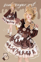 Chocolate Milk Pie - Sweet Lolita JSK Dress Summer Salopette - image 13