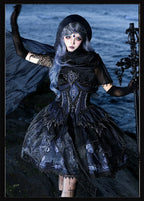 Bone Dragon - Gothic Lolita Corset JSK Dress Set with Embroidery - image 3