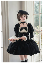 Apocalypse - Gothic Lolita Velvet OP Dress Set, Fishbone Waist - image 19