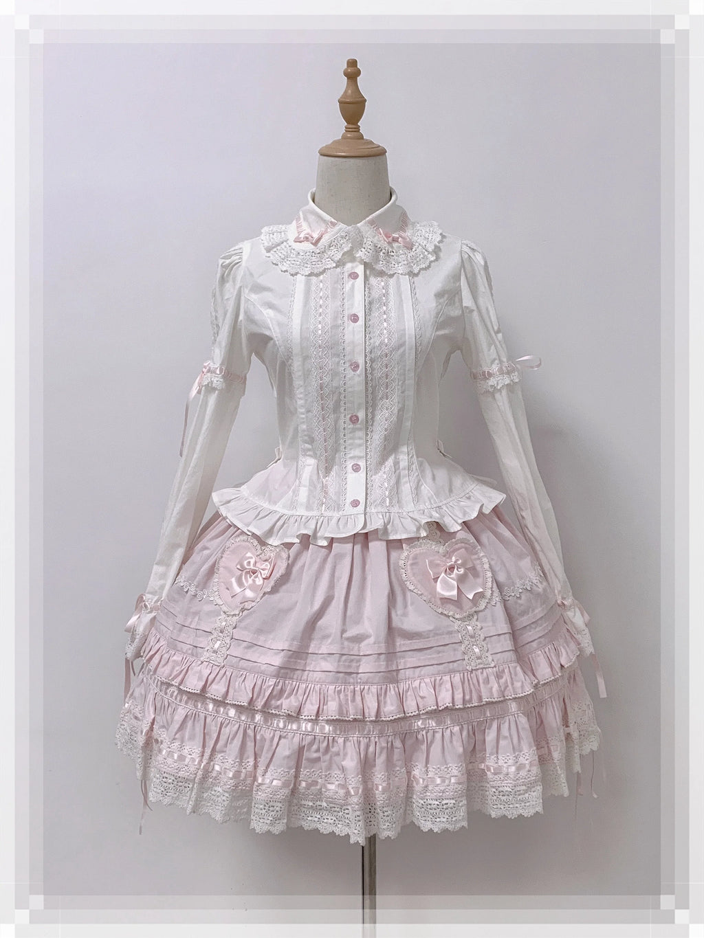 Bunny's Wish - Old School Lolita Coat, Flounce Hem Skirt - image 20