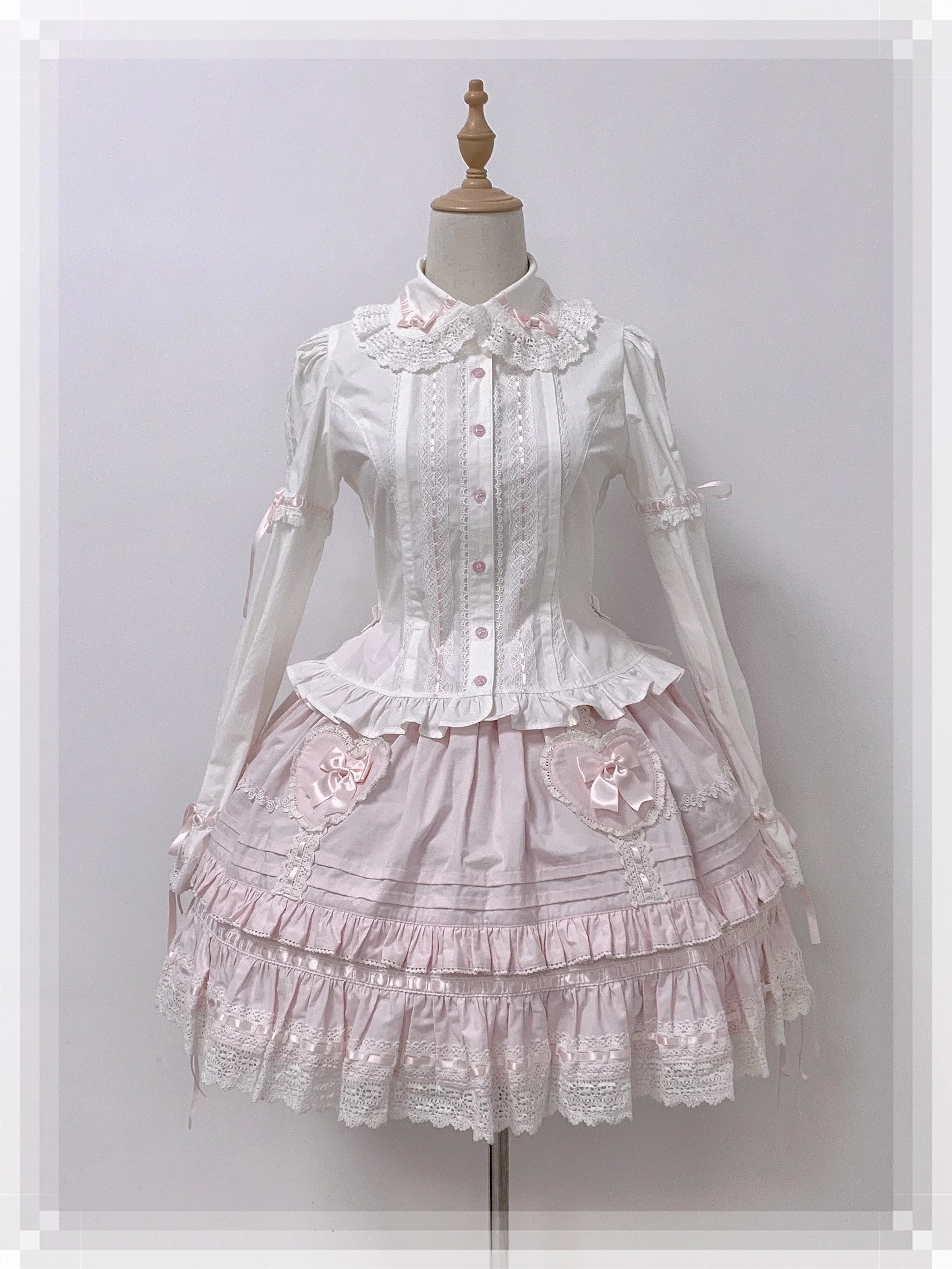 Bunny's Wish - Old School Lolita Coat, Flounce Hem Skirt - image 20