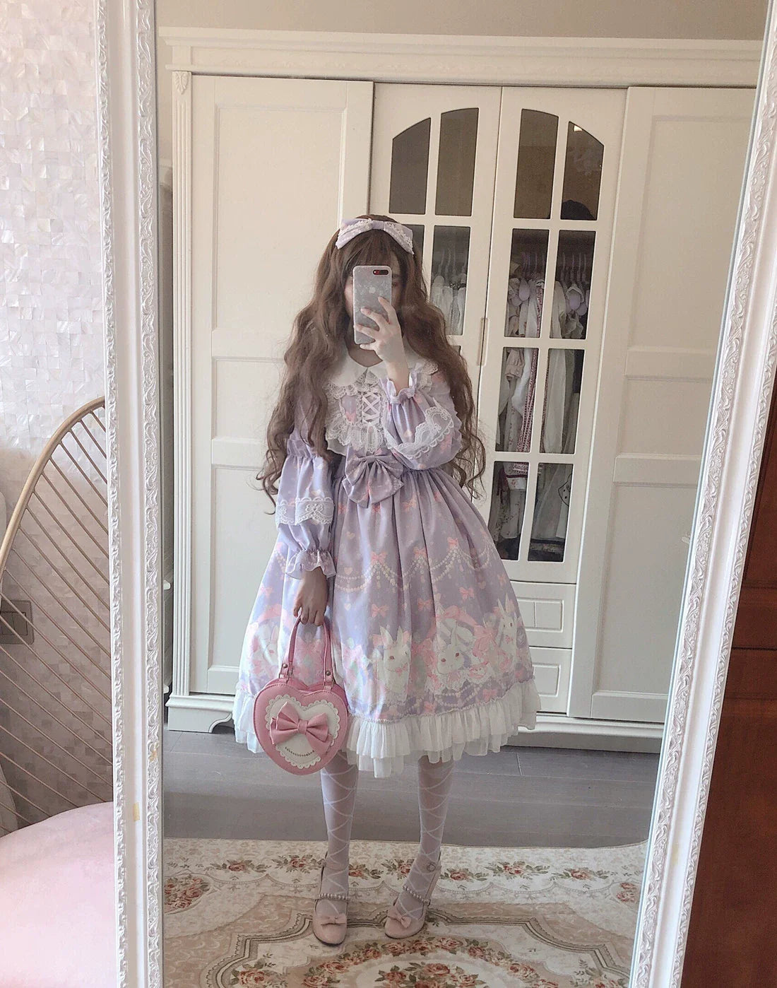 Rabbit Lace Princess Sweet Lolita OP Dress - image 4