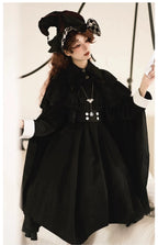 Pilgrim - Black Gothic Lolita Cape, Detachable 2-Piece - image 10