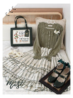 Wine Drunk Rose - Sweet Cotton Lolita Blouse with Ruffles and Pleats - image 5