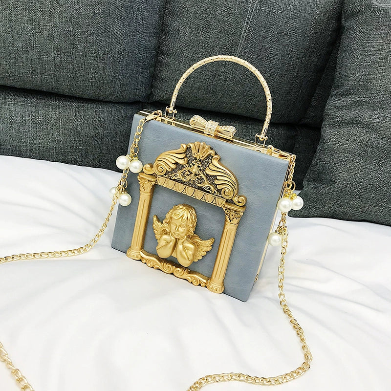 Gothic Lolita Retro Bag Baroque Square Crossbody Bag - image 14