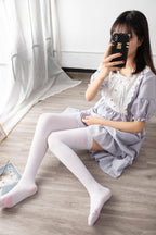 Spring and Autumn Lolita Cotton Knee Stockings - image 5